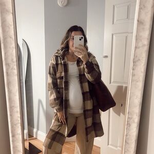 Plaid Brown Women's sweater